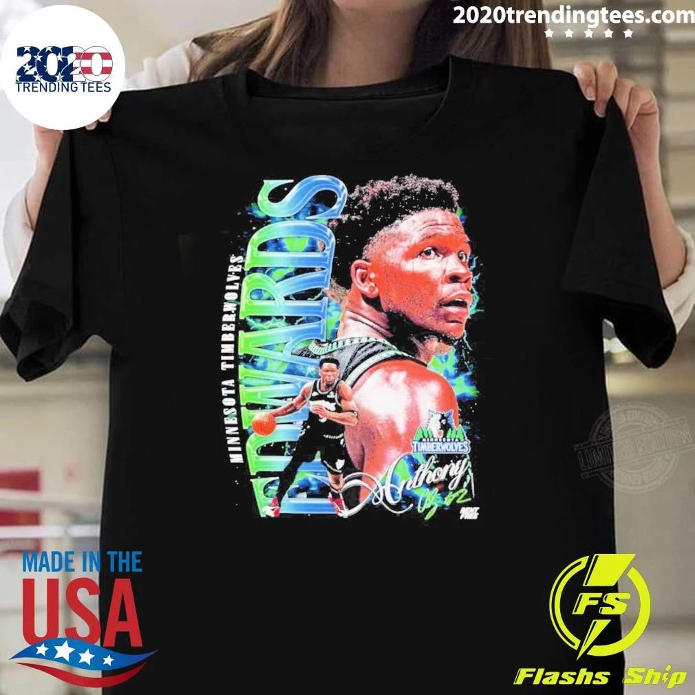 Anthony Edwards Minnesota Timberwolves Signature Player Collage Shirt