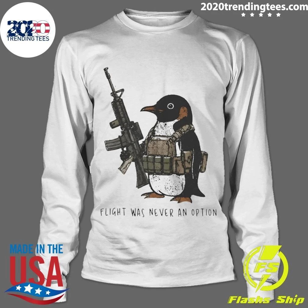 Military Penguin Knife Flight Was Never An Option Shirt
