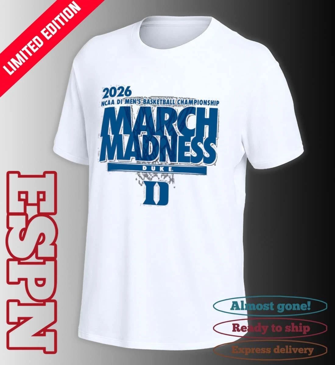 Duke Men’s Basketball Single Team NCAA March Madness Shirt
