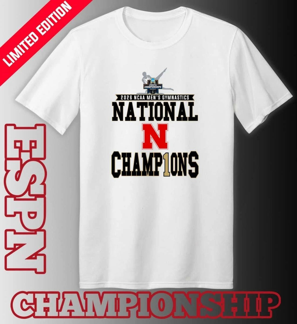 Nebraska Men’s Gymnastics 2026 NCAA National Champions Locker Room T-Shirt