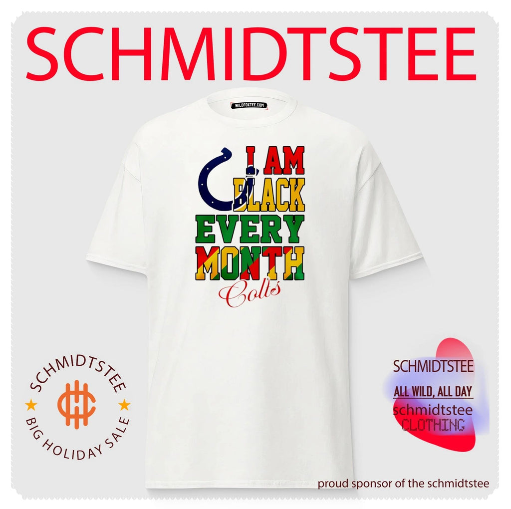 Indianapolis Colts I am Black Every Month Juneteenth logo shirt
