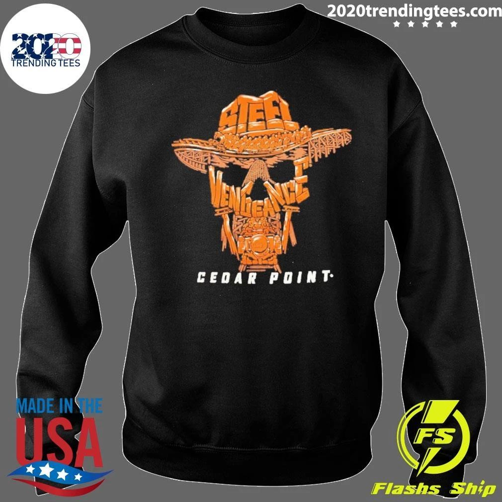 Steel Vengeance Wordscape Skull Cowboy Shirt