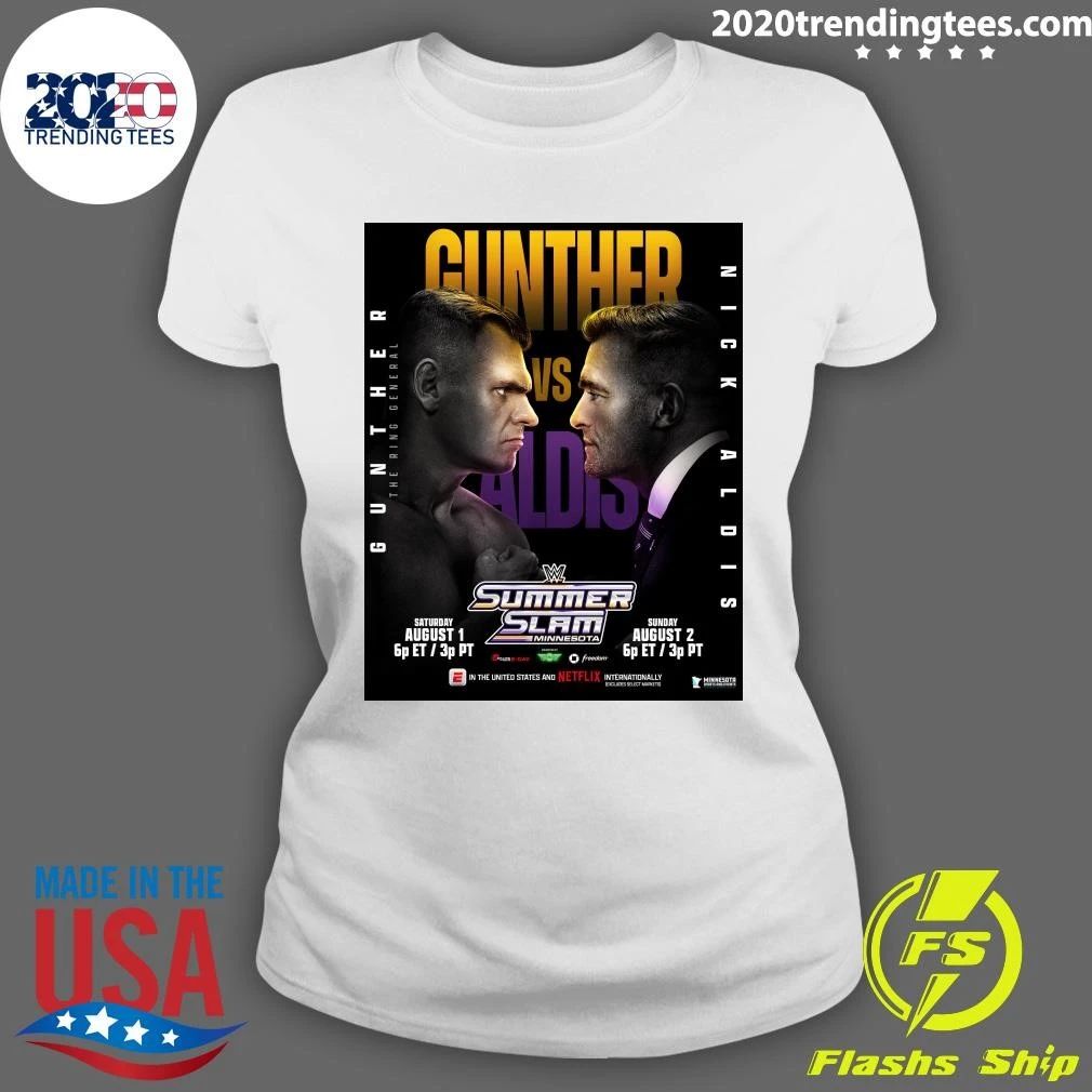 Gunther Vs. Nick Aldis Is Set For Summerslam August 1-2, 2026 Shirt