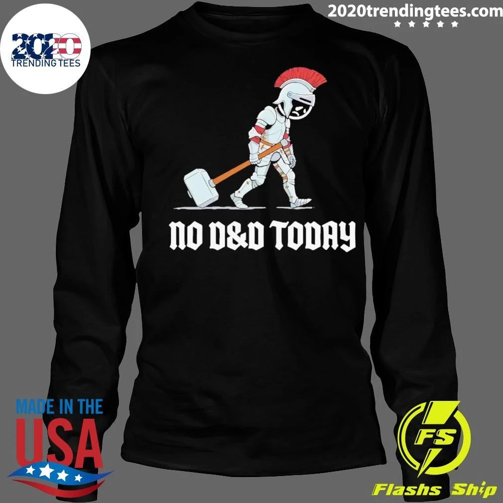 No D&d Today Paladin Cartoon Shirt