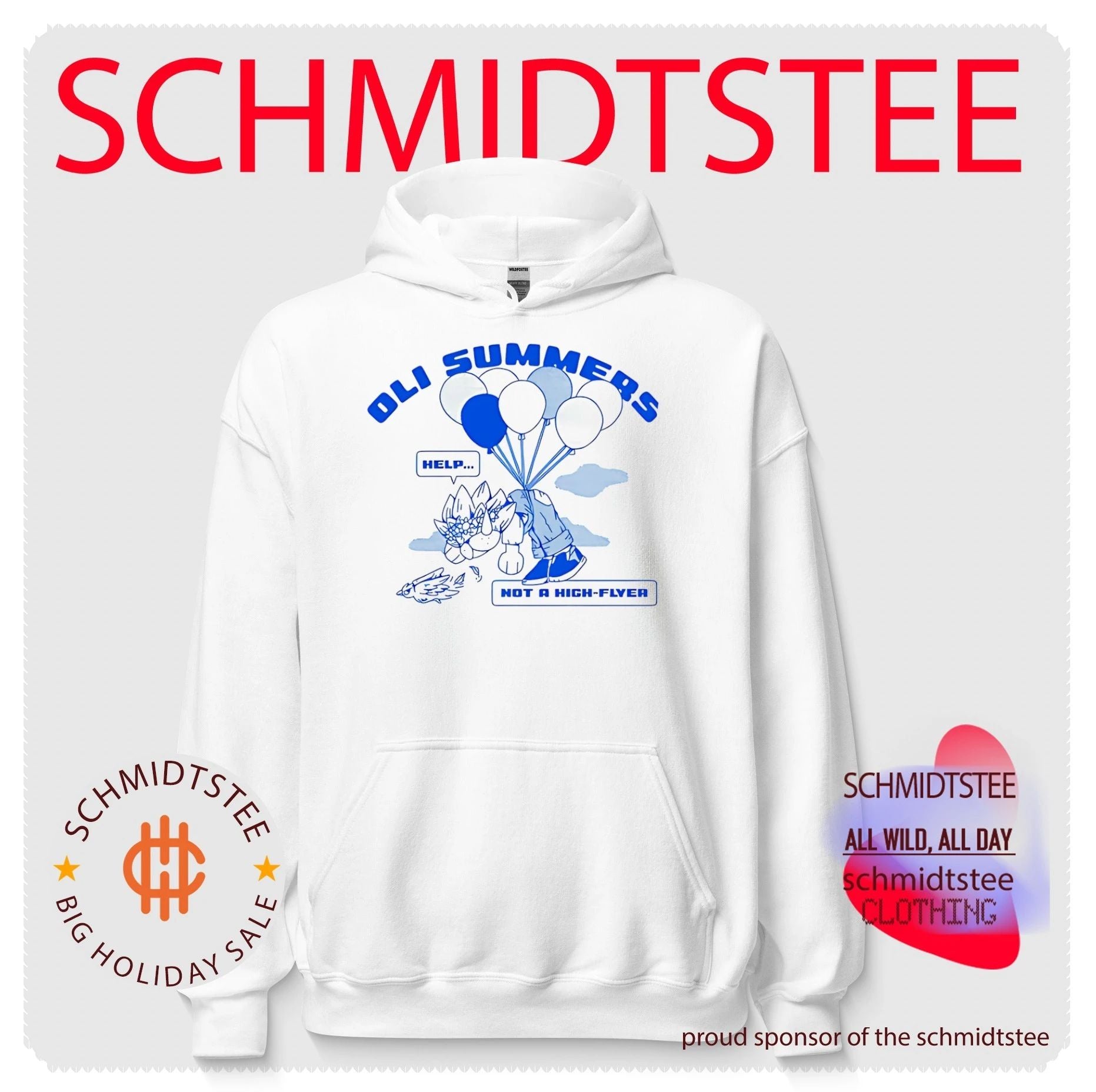 Oli summer help a not a high flyer graphic shirt