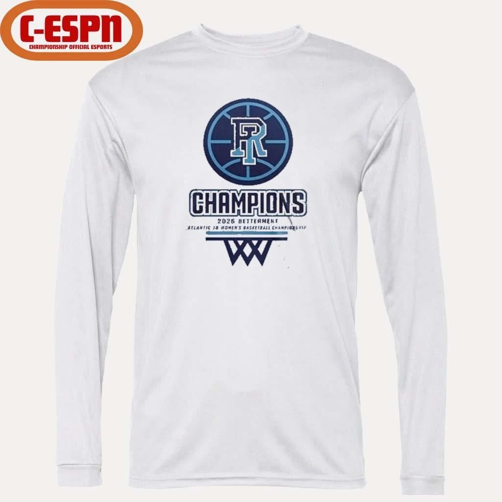Rhode Island Rams A-10 Conference Tournament Women’s Basketball Champions Locker Room T-shirt