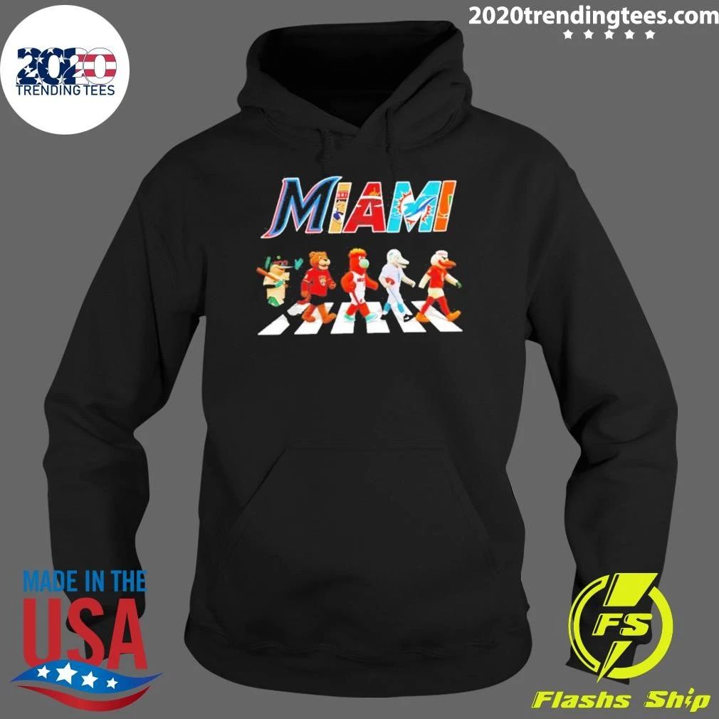 Miami Sports Mascots Abbey Road Graphic Shirt