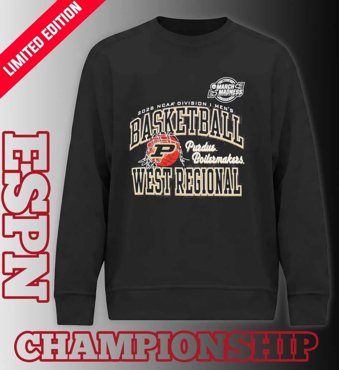 Purdue Boilermakers 2026 NCAA DI Men’s Basketball Sweet 16 – West Regional T-Shirt