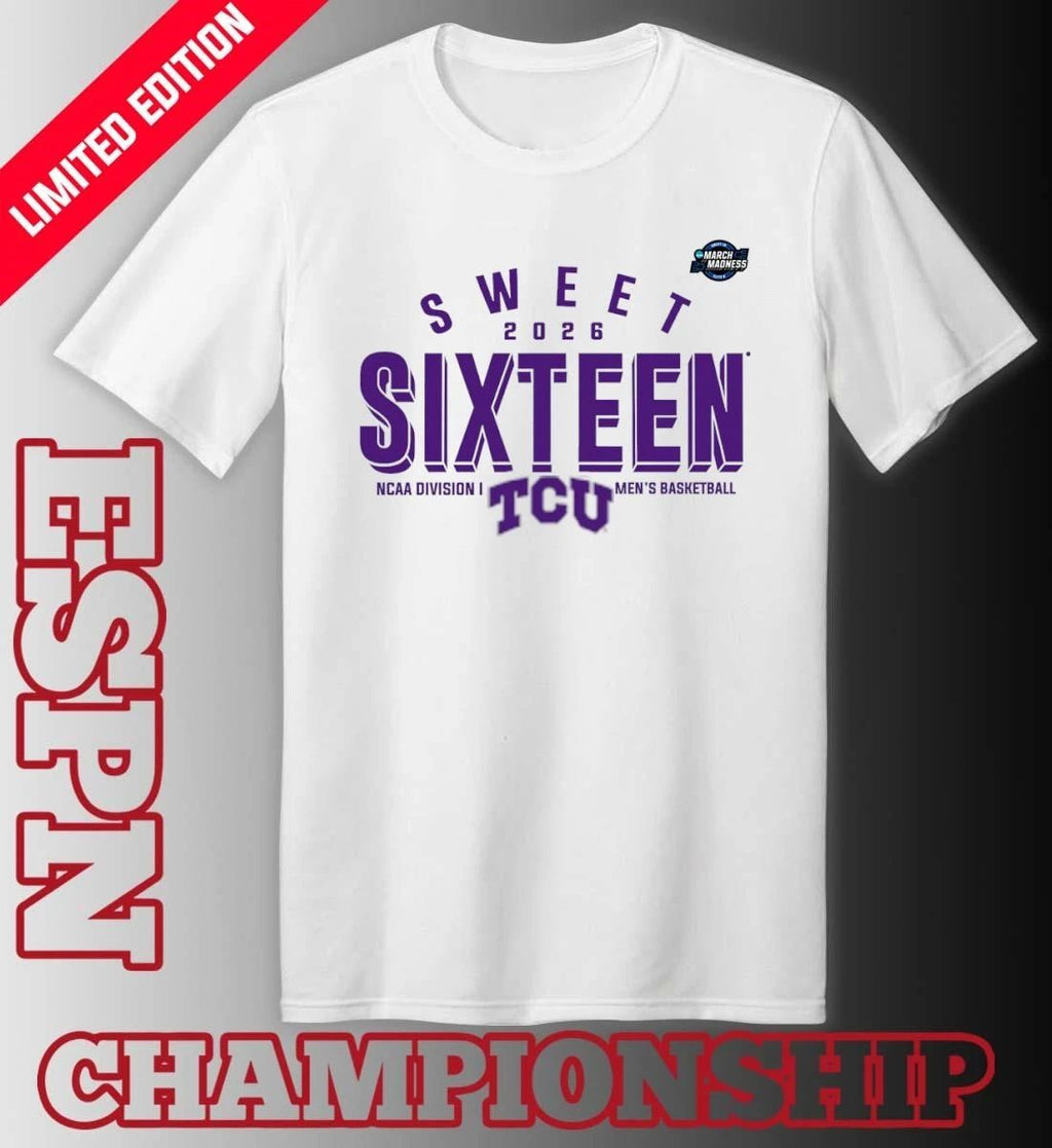 Sweet 16 TCU Horned Frogs 2026 NCAA Men’s Basketball T-Shirt