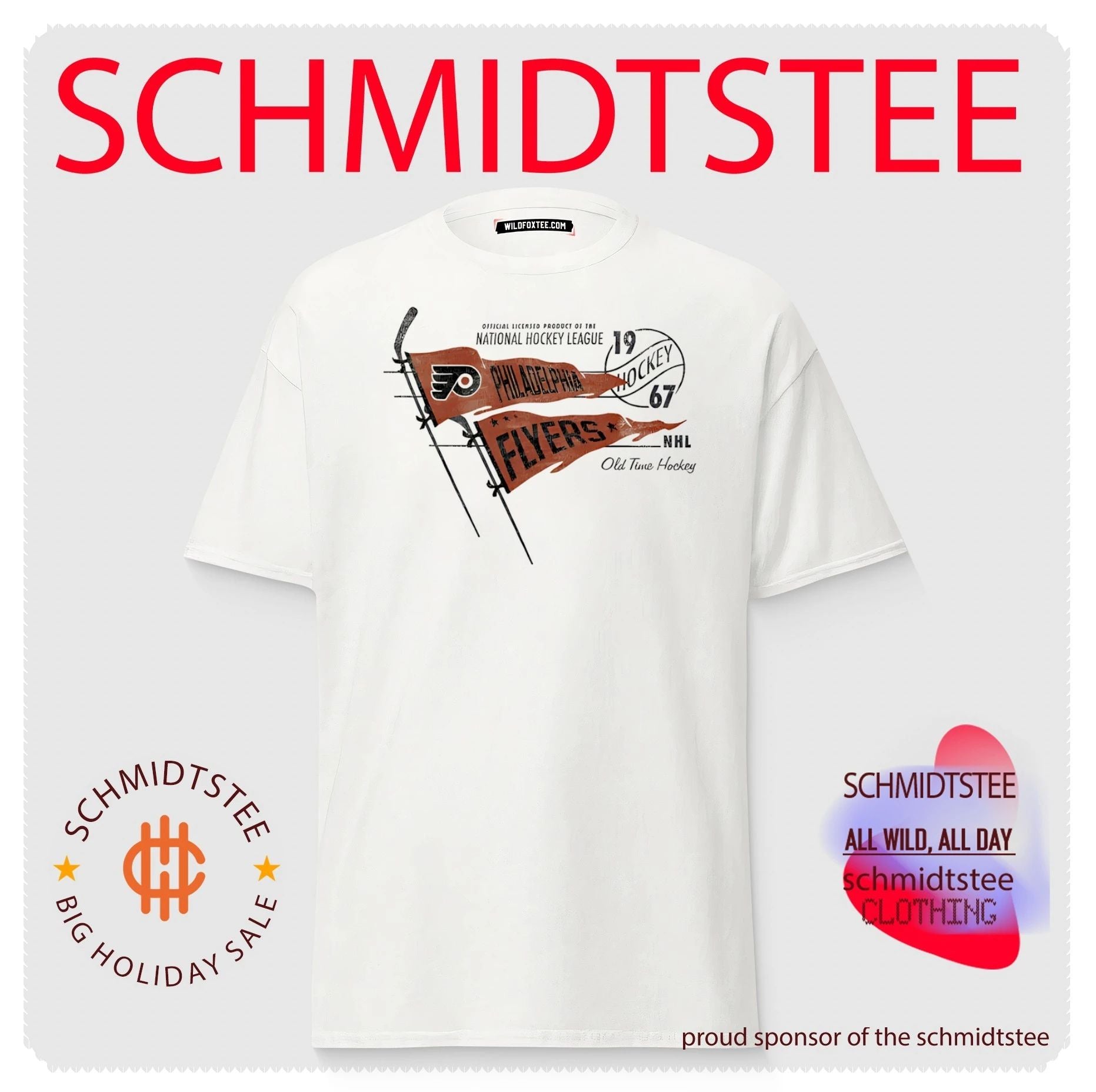 Philadelphia Flyers official licensed product of the National Hockey League 2000 flag shirt