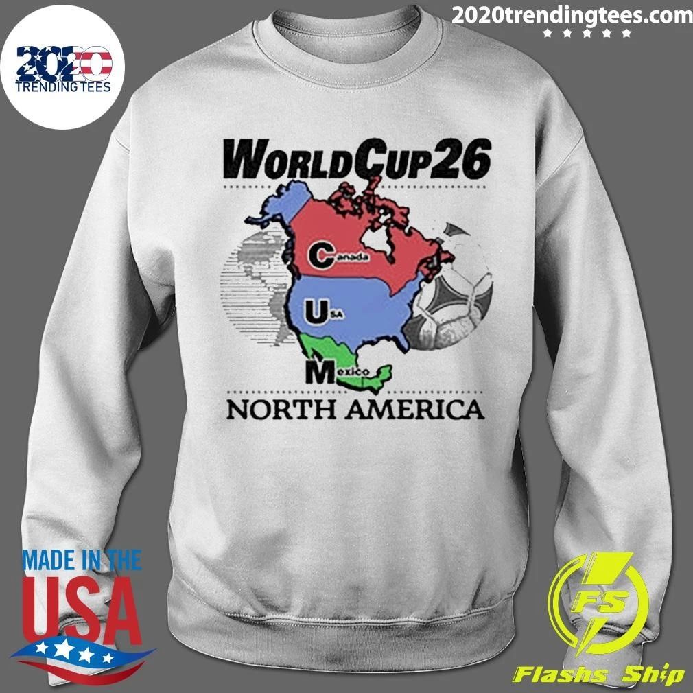 World Cup 26 North America Cum Map Shirt