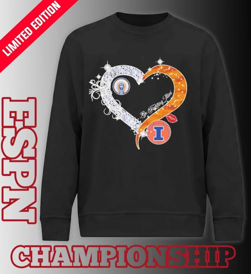 Heart Illinois Fighting Illini Men’s Final Four 2026 Shirt