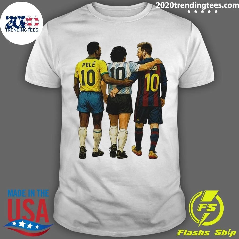 Pele, Maradona and Messi Football Legends Shirt