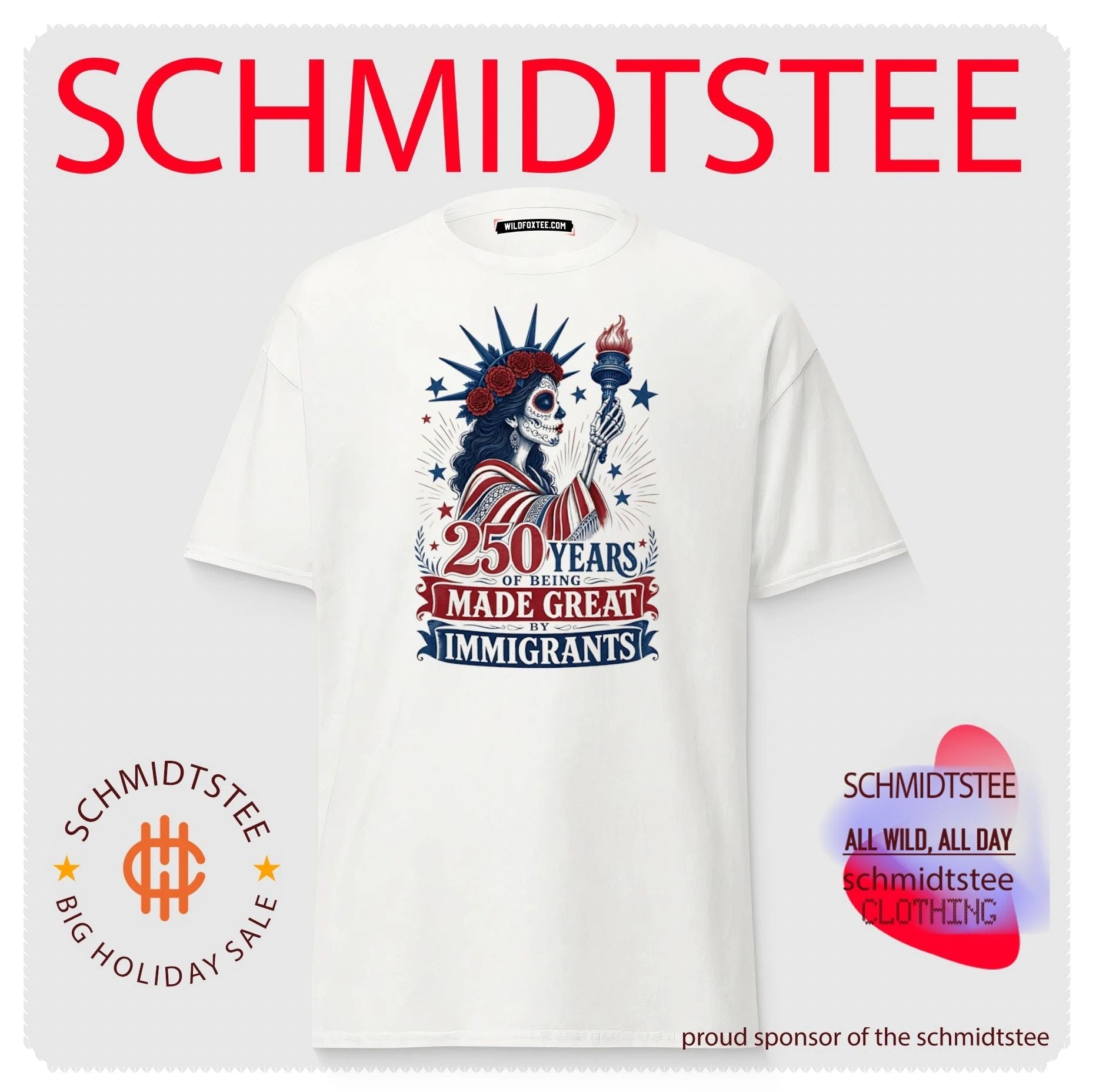 250 years of being made great by immigrants vintage shirt