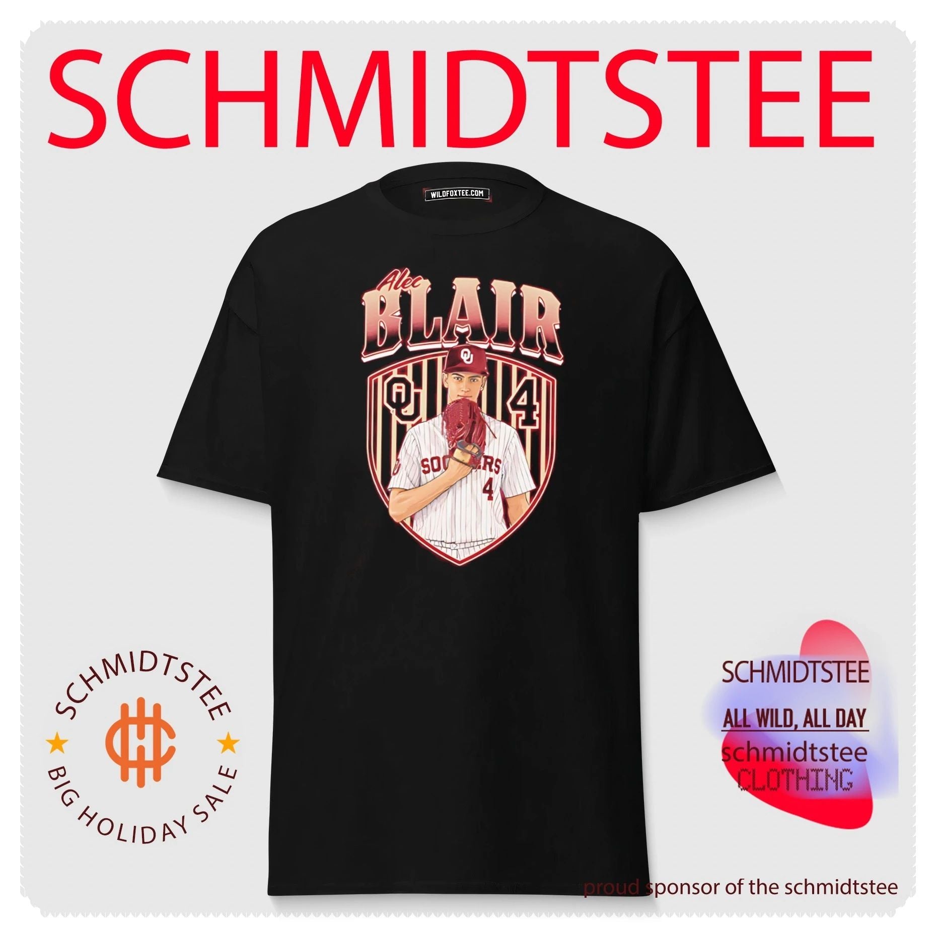 Oklahome Sooners Alec Blair portrait shirt