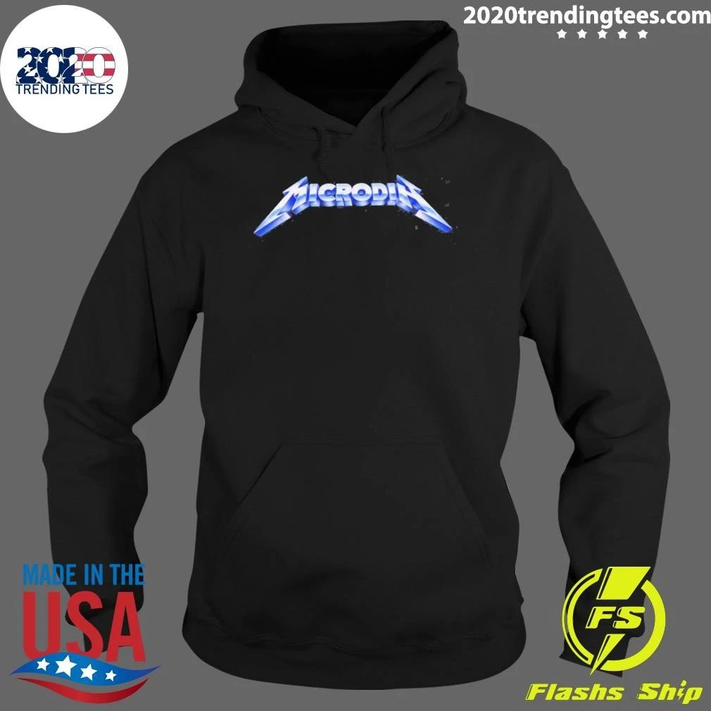 Microdin Heavy Metal Parody Logo Shirt