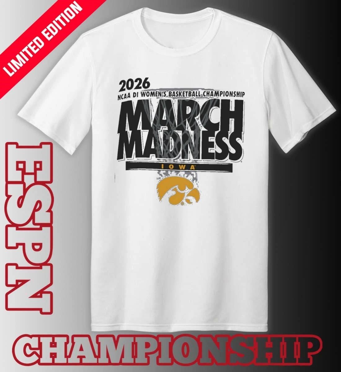 Iowa Women’s Basketball Single Team 2026 NCAA March Madness Shirt