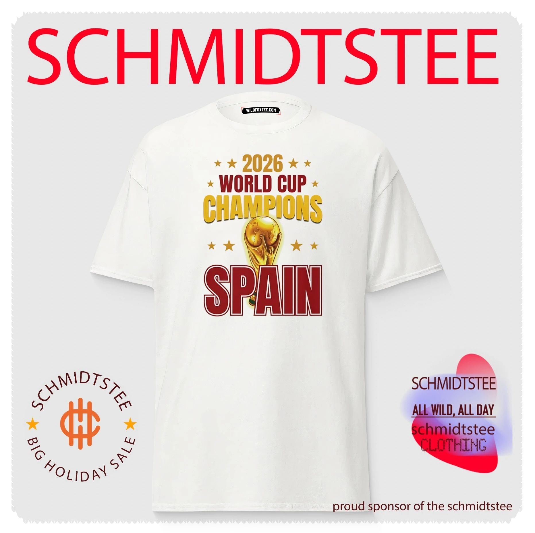 Spain 2026 World Cup Champions Football Soccer shirt