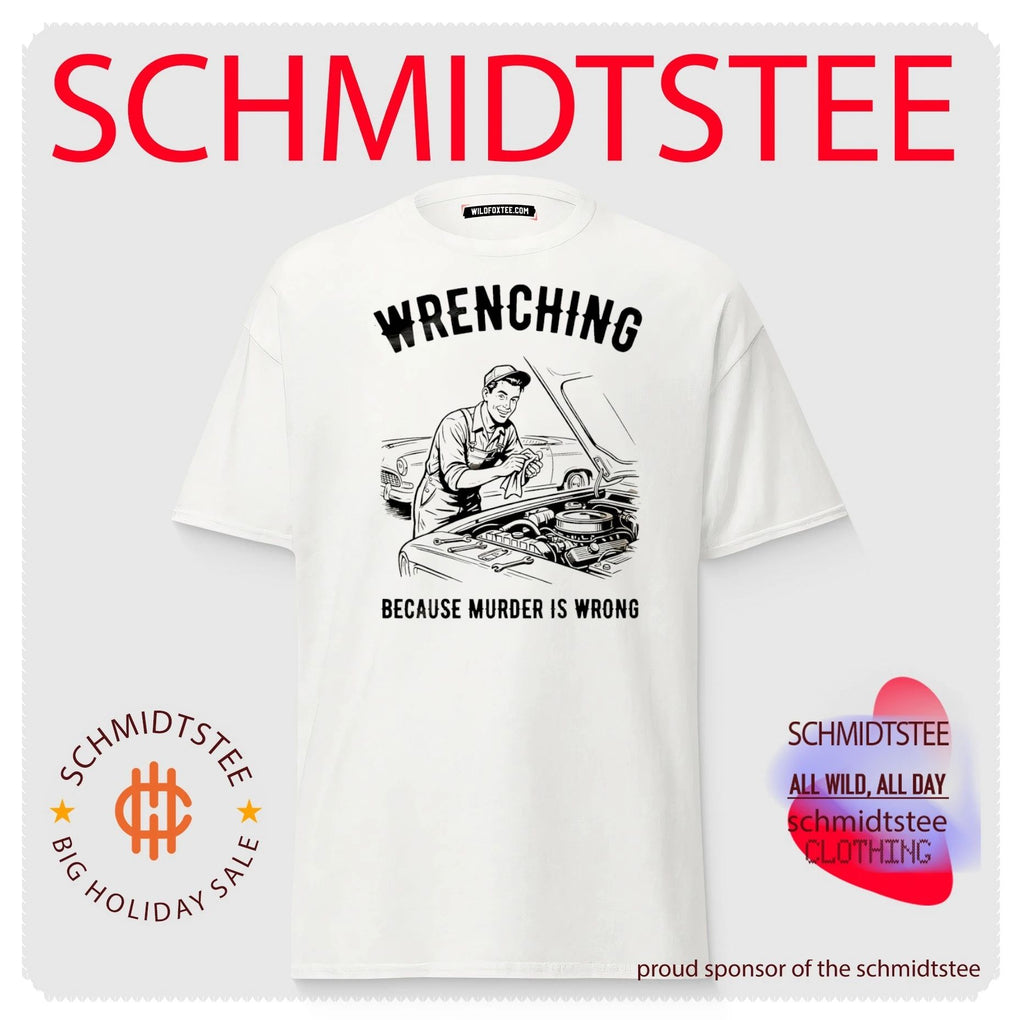 Wrenching because murder is wrong vintage shirt