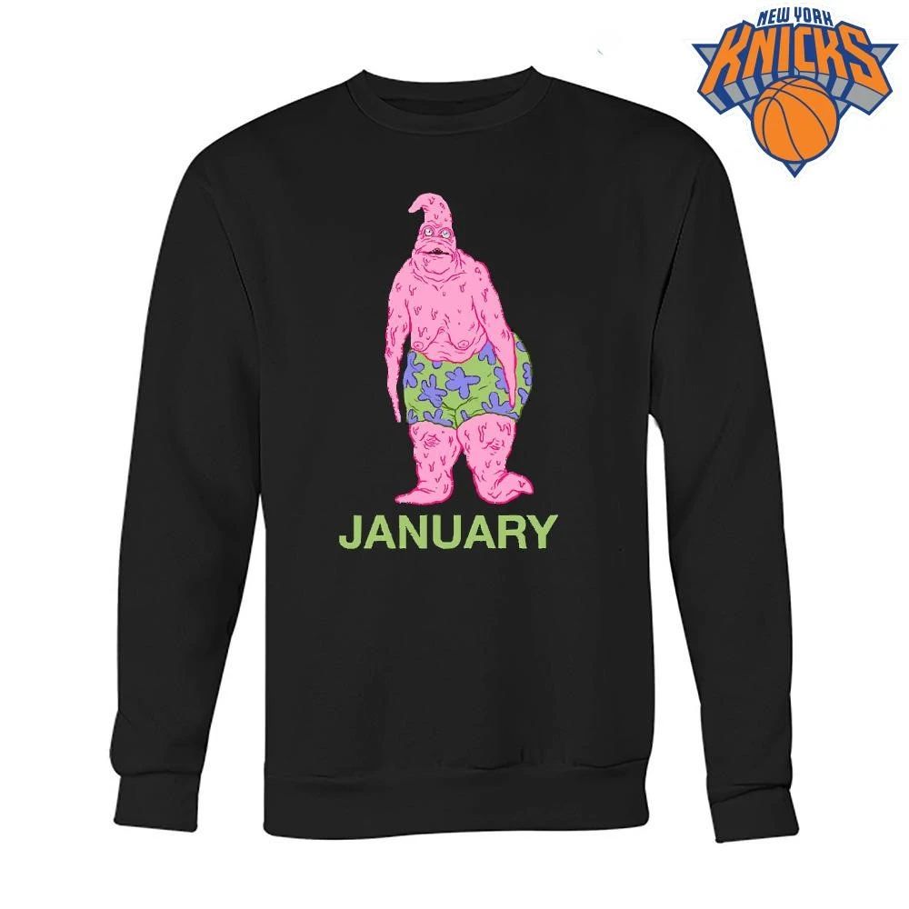 Ugly Patrick Star January Birthday MeatCanyon Style Cursed Mutant Monster Cartoon Character Shirt