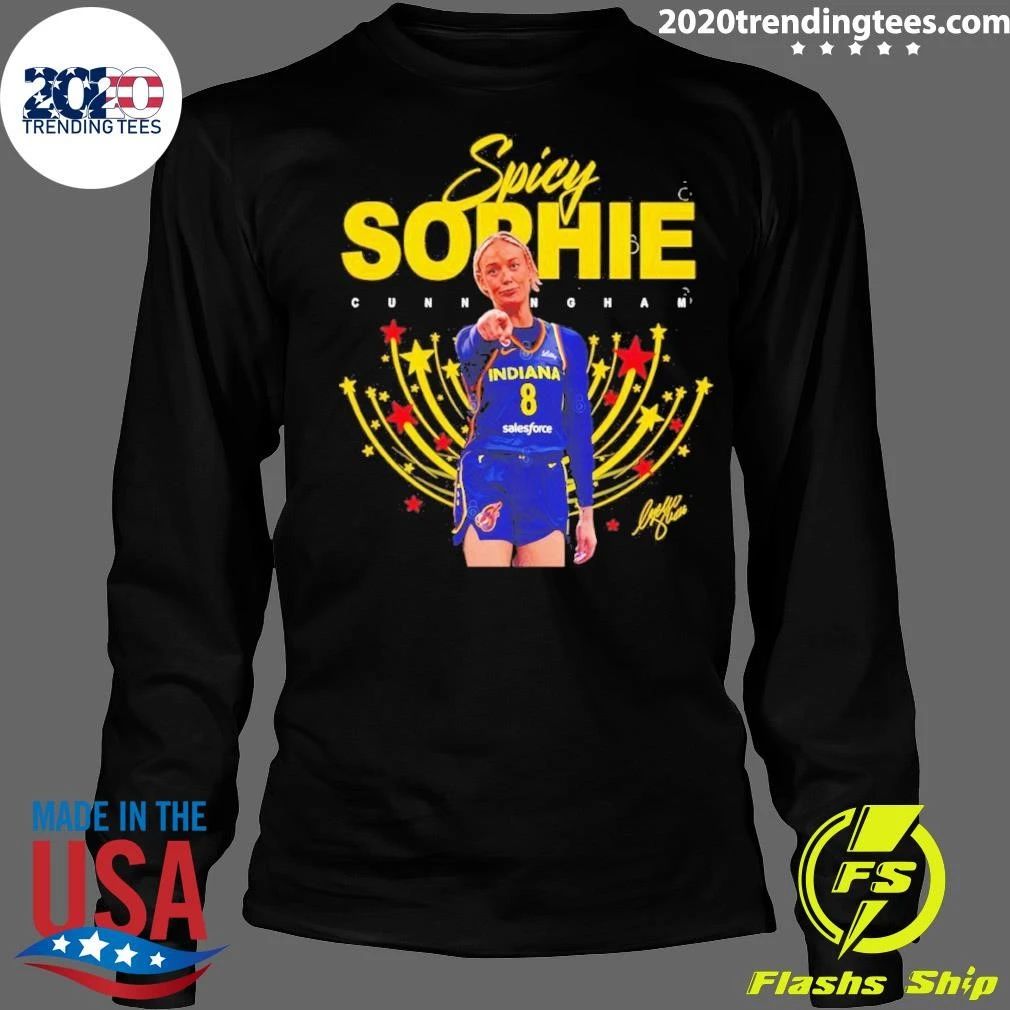 Sophie Cunningham 8 Indiana Fever Player Wnba Pointing Signature Shirt