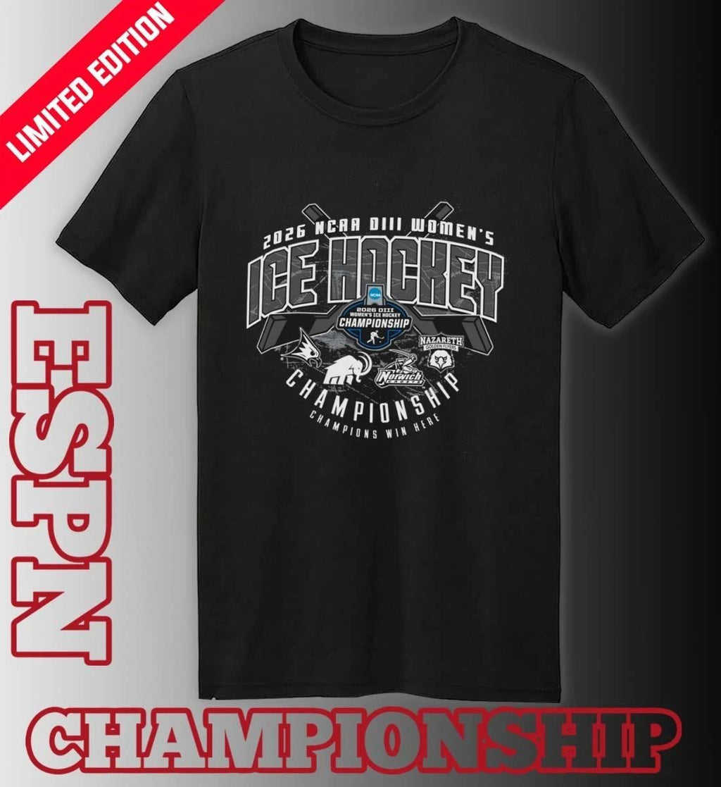 2026 NCAA DIII Women’s Ice Hockey Semifinals Championship T-Shirt