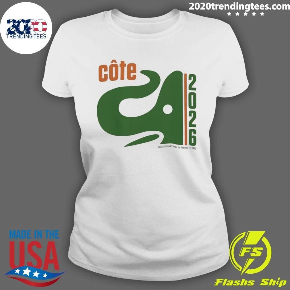 Côte D’ivoire World Cup 2026 National Football Federation Ivoirienne De Football Est 1960 Shirt