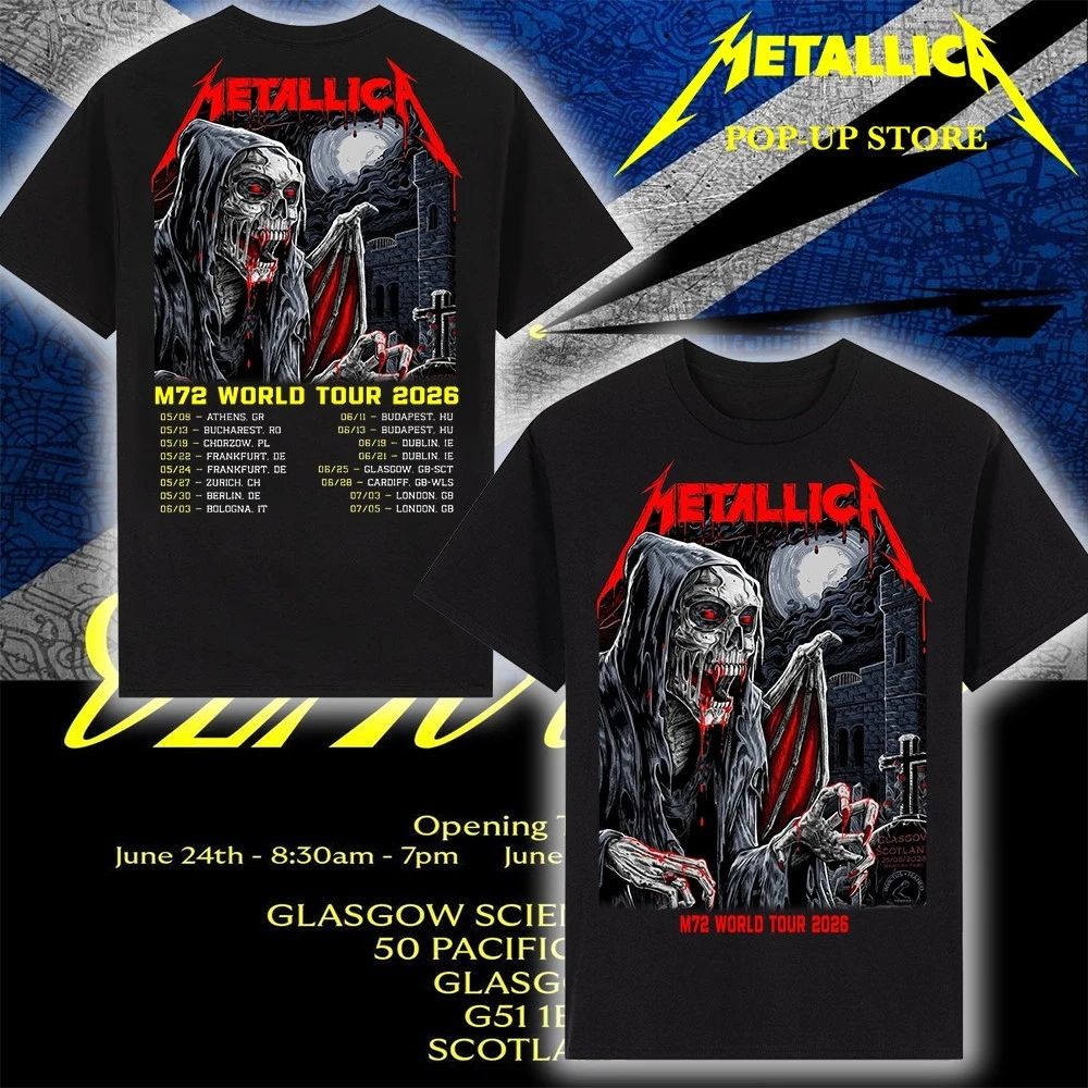 Metallica M72 World Tour Glasgow T-Shirt – Official Hampden Park Stadium Event June 25 2026 – Art By Landon Armstrong T-Shirt