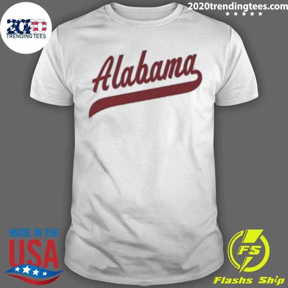 Alabama Baseball Logo Script Vintage Shirt