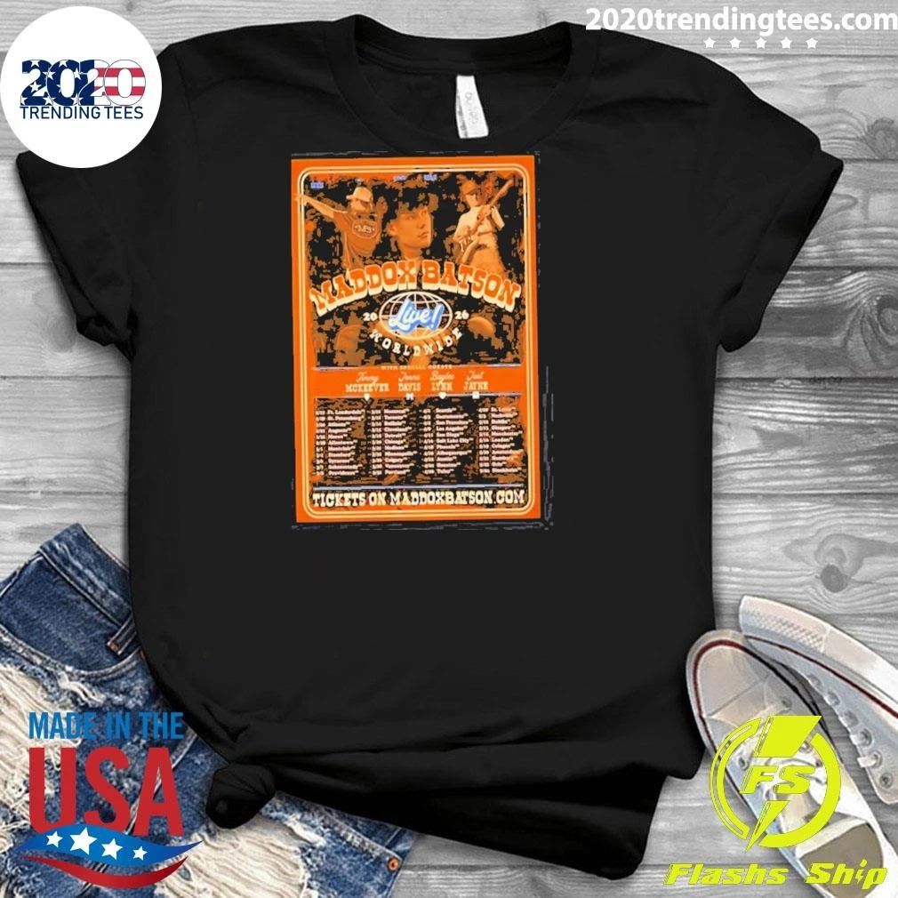 Maddox Batson Worldwide Tour 2026 shirt