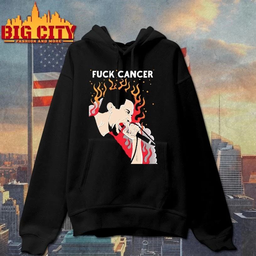 Fuck Cancer Screaming Singer Rock Metal Heavy Music Graphic T Shirt