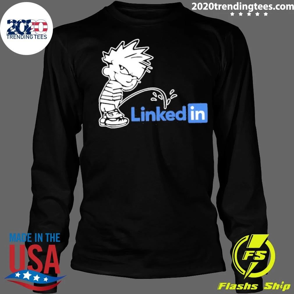 Bad Boy Calvin Pissing Linkedin Shirt