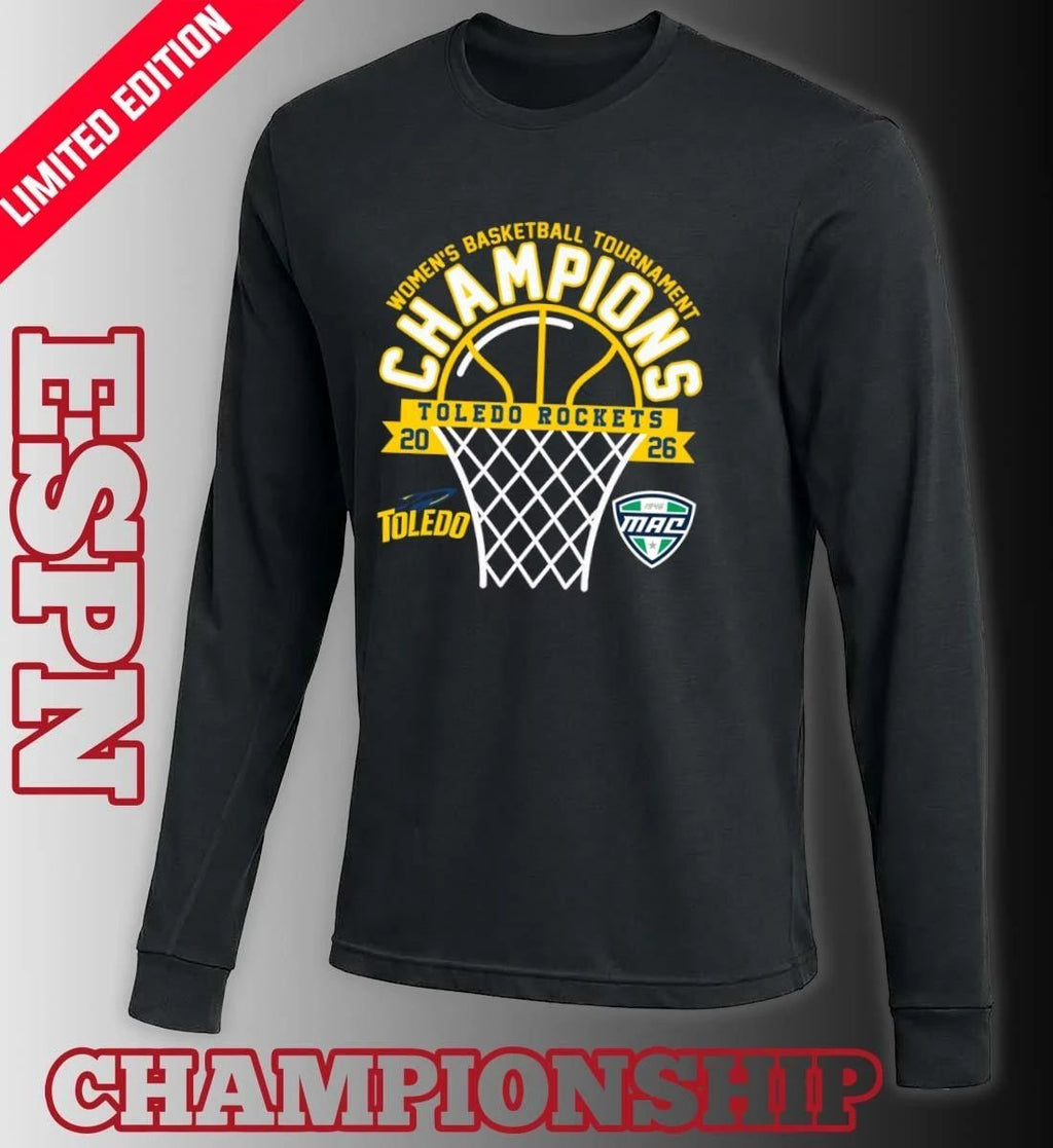 MAC Women’s Basketball Tournament Champions 2026 Toledo Rockets T-Shirt
