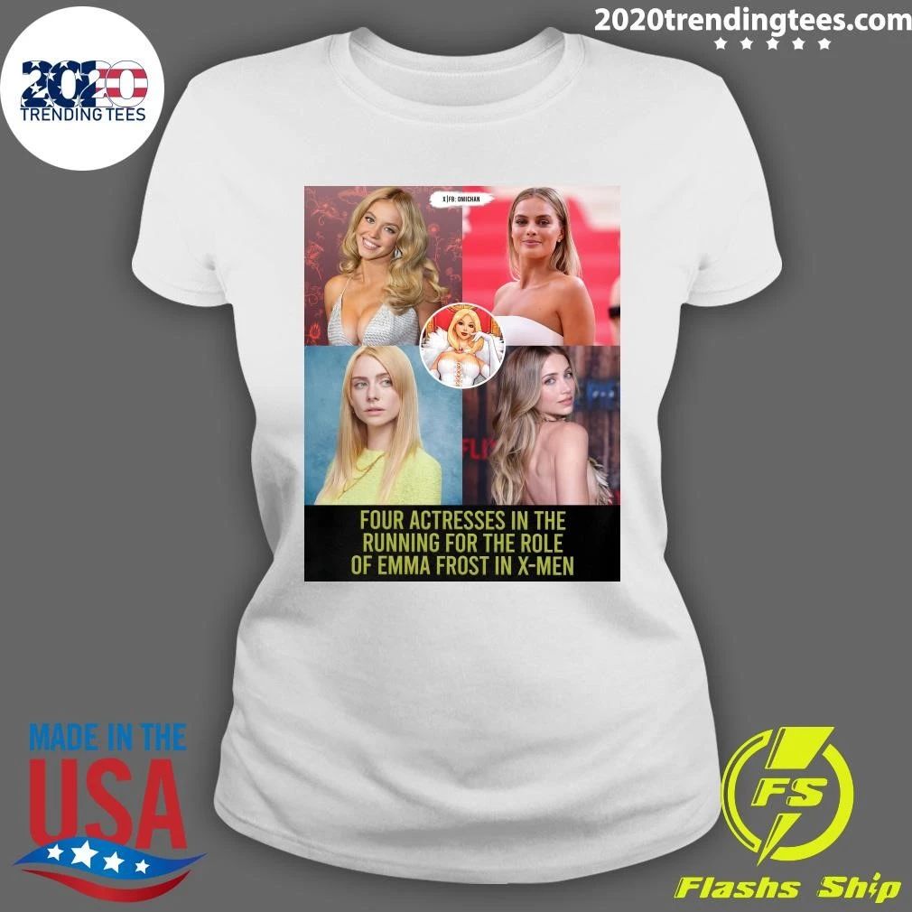 Four Actresses In The Running For The Role Of Emma Frost In X-Men Shirt