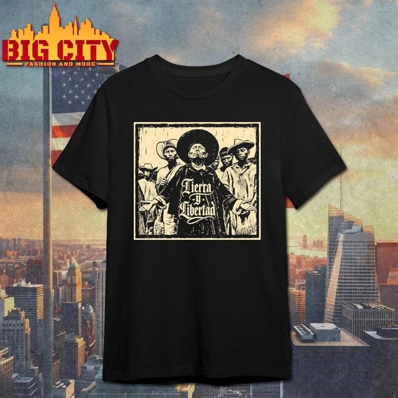 Tierra Y Libertad Mexican Revolution Peasant Resistance Graphic T-shirt