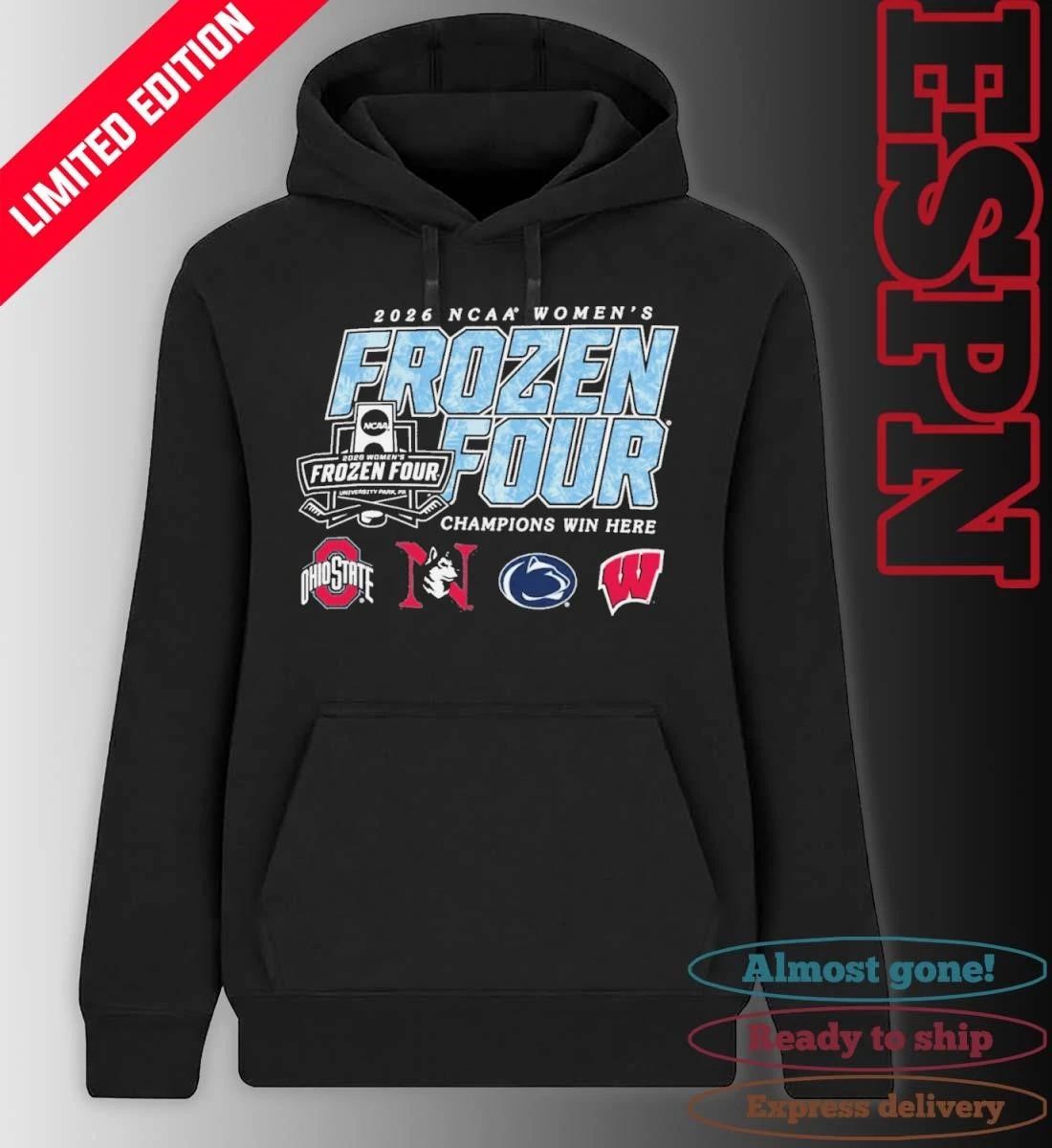 2026 National Collegiate Women’s Ice Hockey Championship – Frozen Four T-Shirt