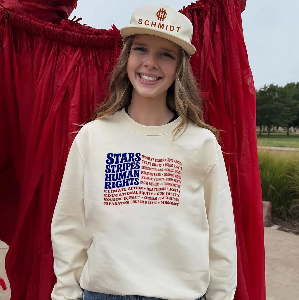 Stars And Stripes And Human Rights USA Flag Liberal Patriotic Equal Rights Shirt