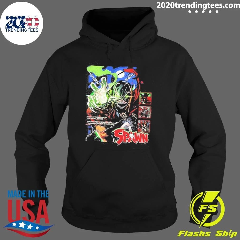 Spawn Born In The Darkness Sworn To Justice It Is Time For A New Warrior To Emerge From The Darkness Shirt