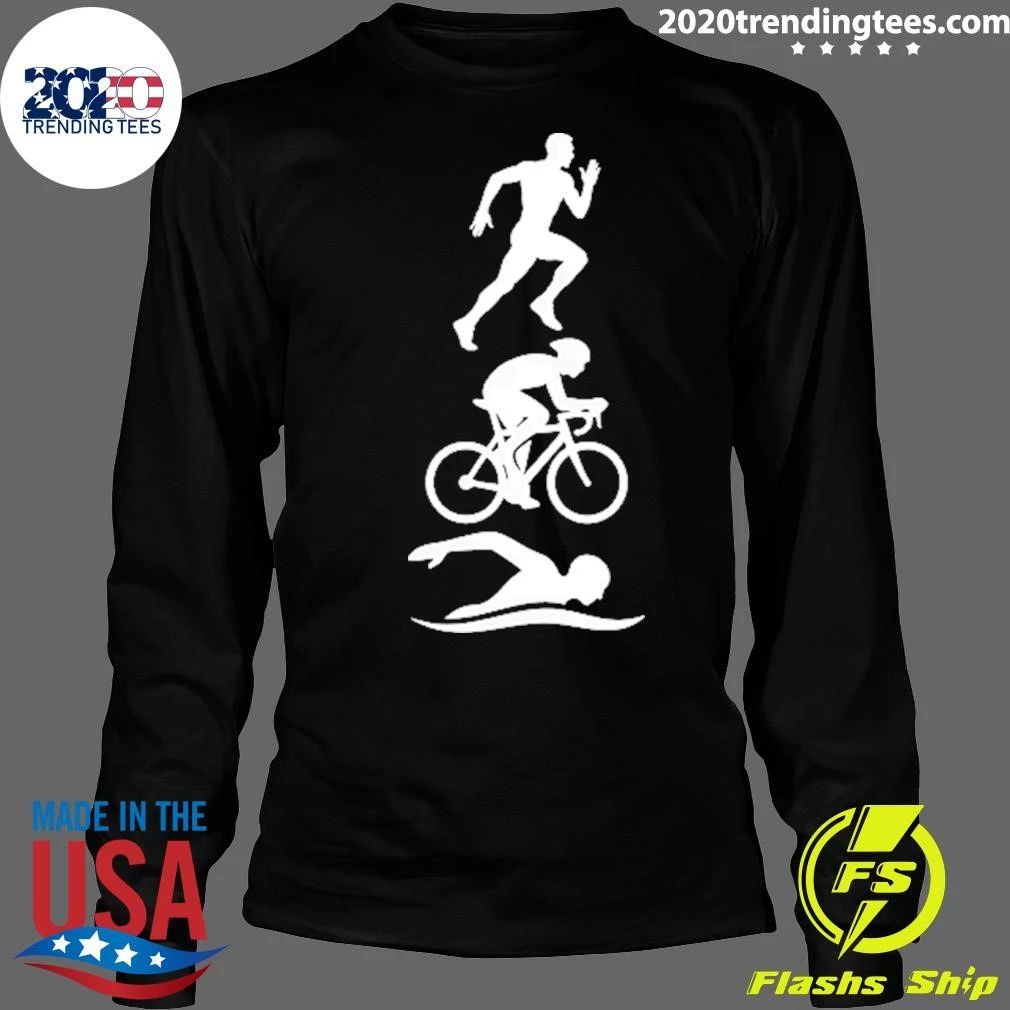 Triathlete Swim Bike Run Tee Shirt