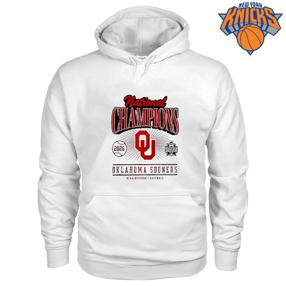 Oklahoma Sooners NCAA Baseball National Champions 2026 Men’s College World Series shirt