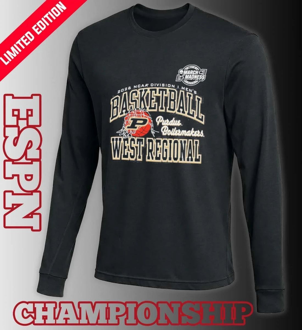 Purdue Boilermakers 2026 NCAA DI Men’s Basketball Sweet 16 – West Regional T-Shirt