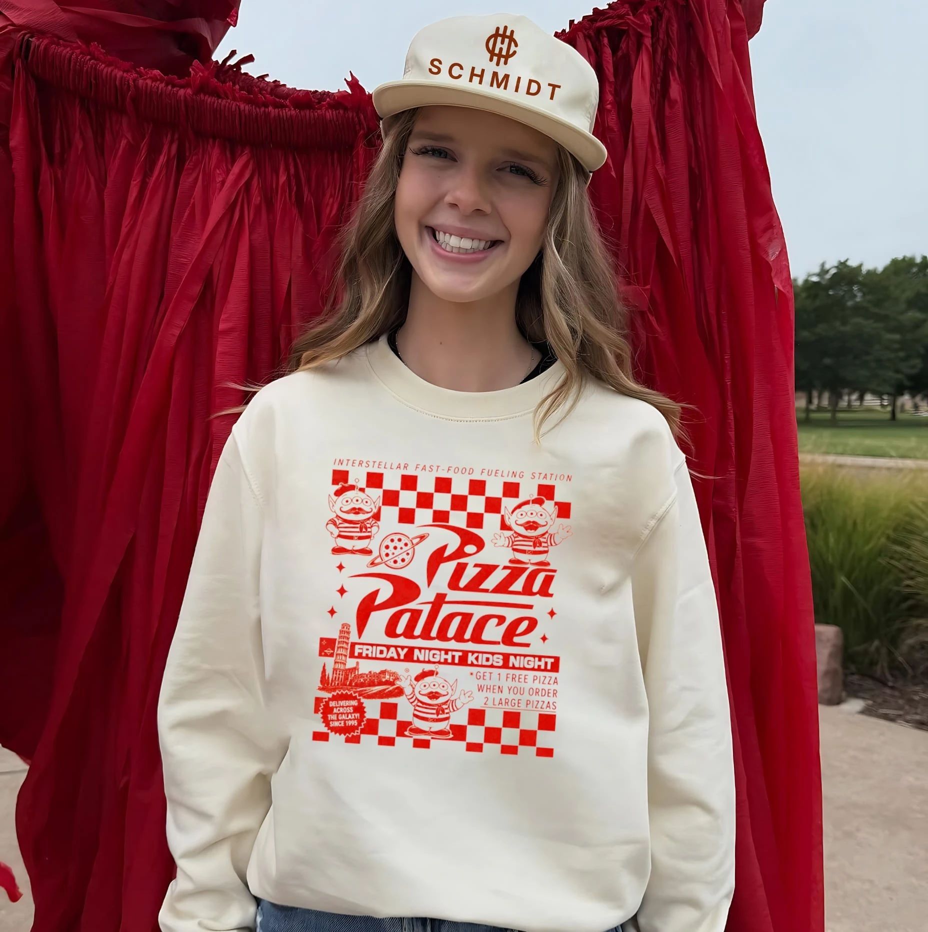 Pizza Palace Interstellar Fast-Food Fueling Station shirt