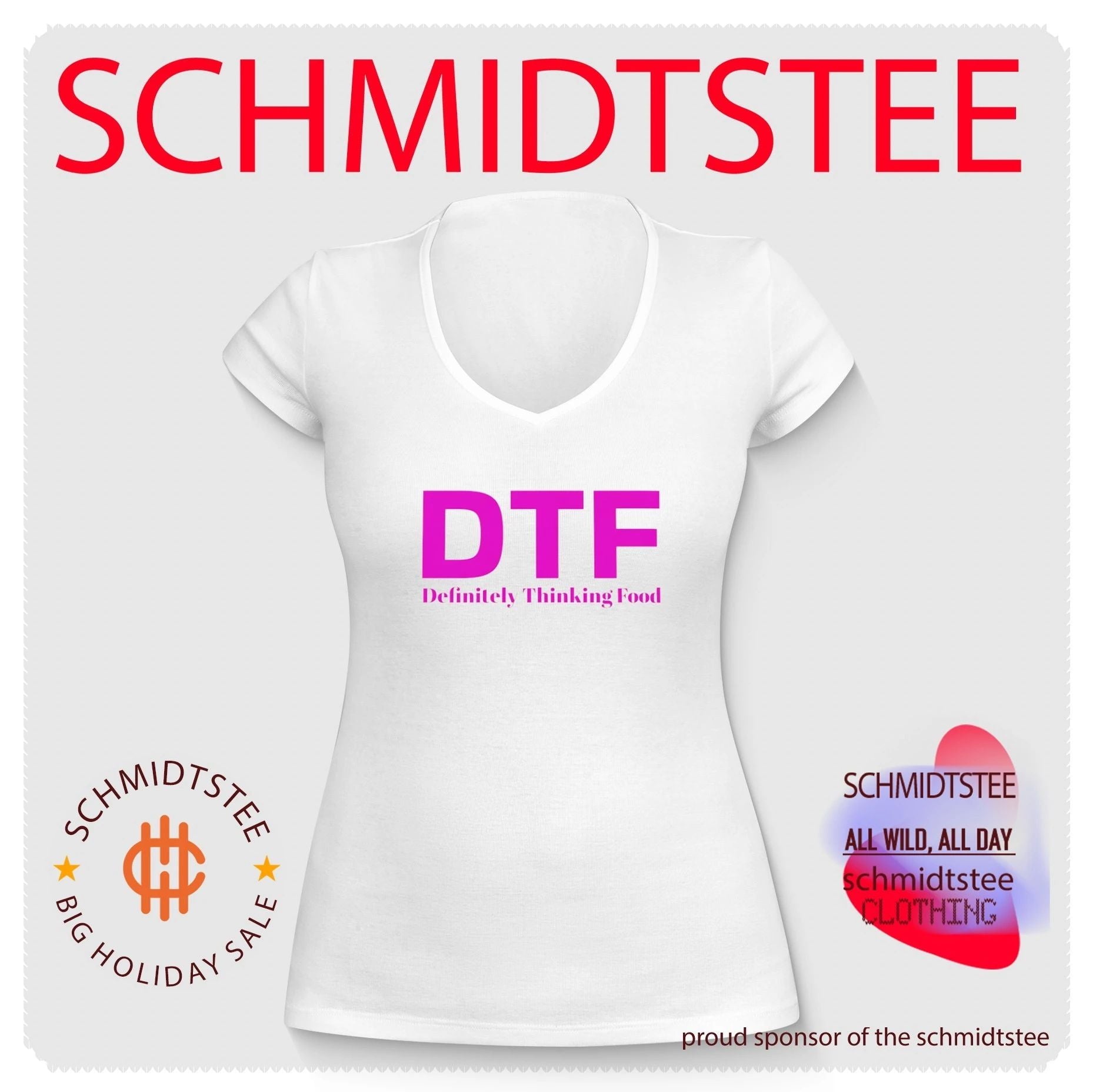 DTF Definitely Thinking Food foodie humor shirt