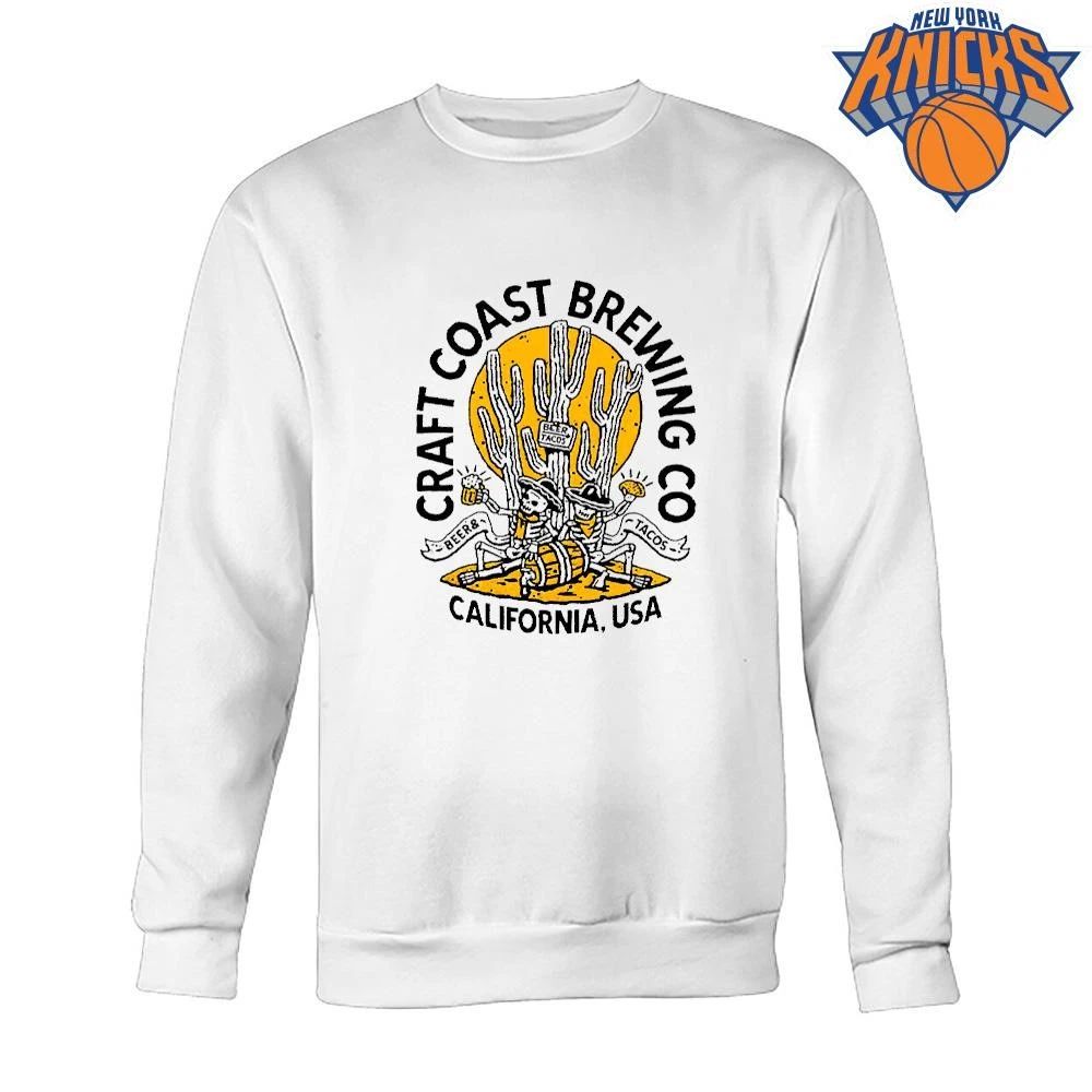 Craft Coast Brewing Co California USA Beer And Tacos Skeleton Shirt