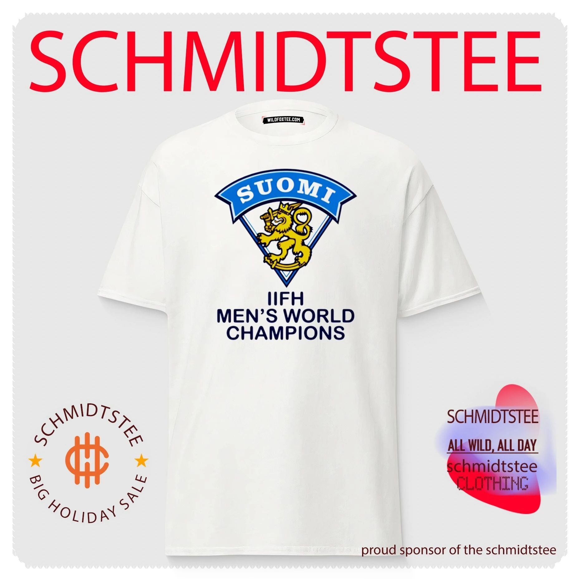 Finland Hockey IIFH Men’s World Champions 2026 shirt