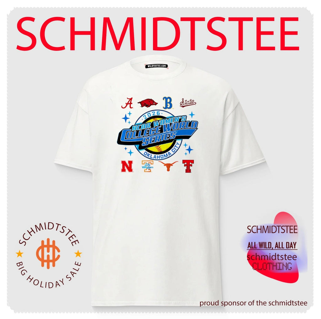 2026 Women’s College World Series Field 8 Team logos shirt