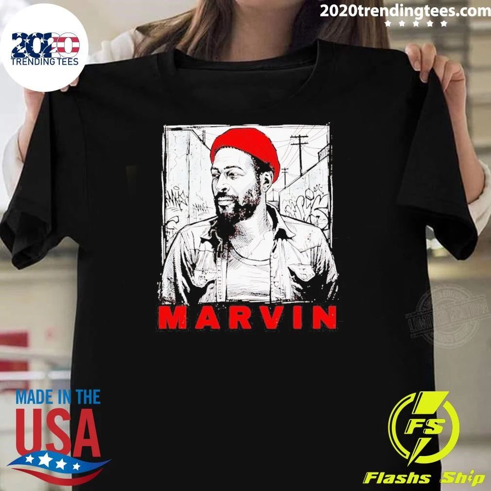 Marvin Gaye Urban Portrait Soul Music R&b Legend Shirt