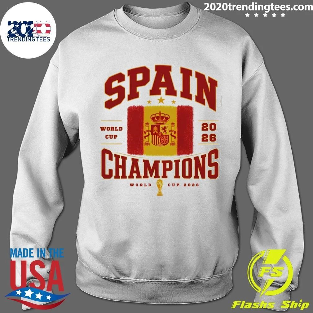 Spain Soccer Champions World Cup 2026 Flag Shirt