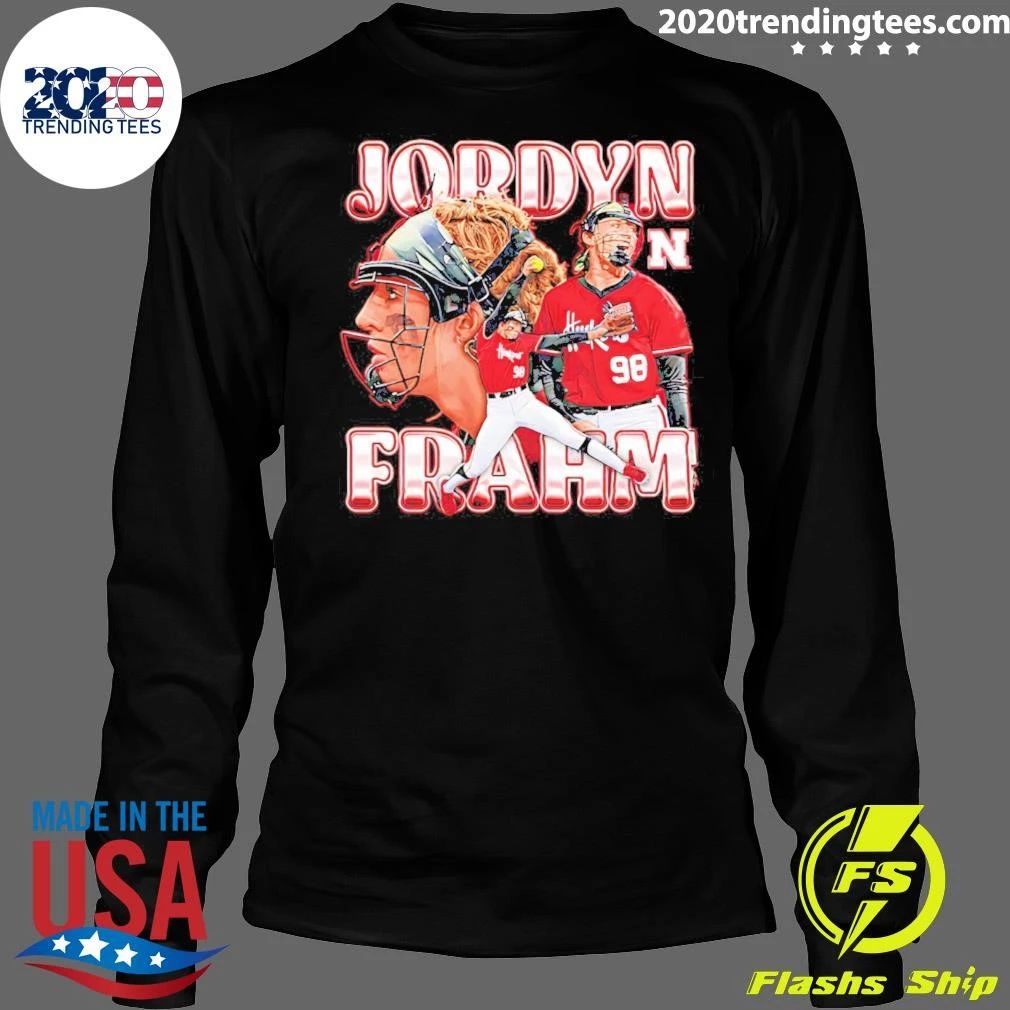 Jordyn Frahm Nebraska Cornhuskers Softball Collage Shirt