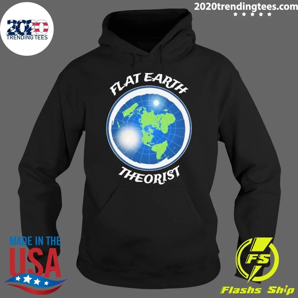 Flat Earth Theorist Ice Wall Graphic Tee Shirt